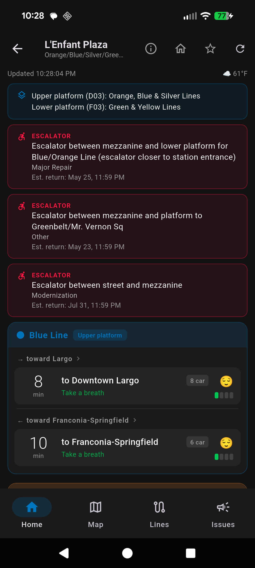 Track the Track — Advanced mode with alerts